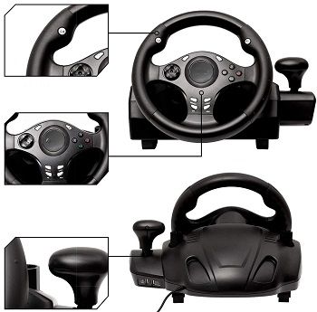 Racing Wheel with Responsive Pedals review