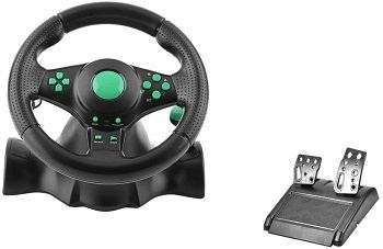 Gaming Vibration Racing Steering Wheel Pedals review